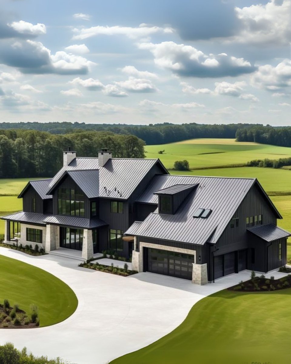 HOUSEPORN___'s tweet photo. This country house is a dream. https://t.co/JaIC1xkWbP