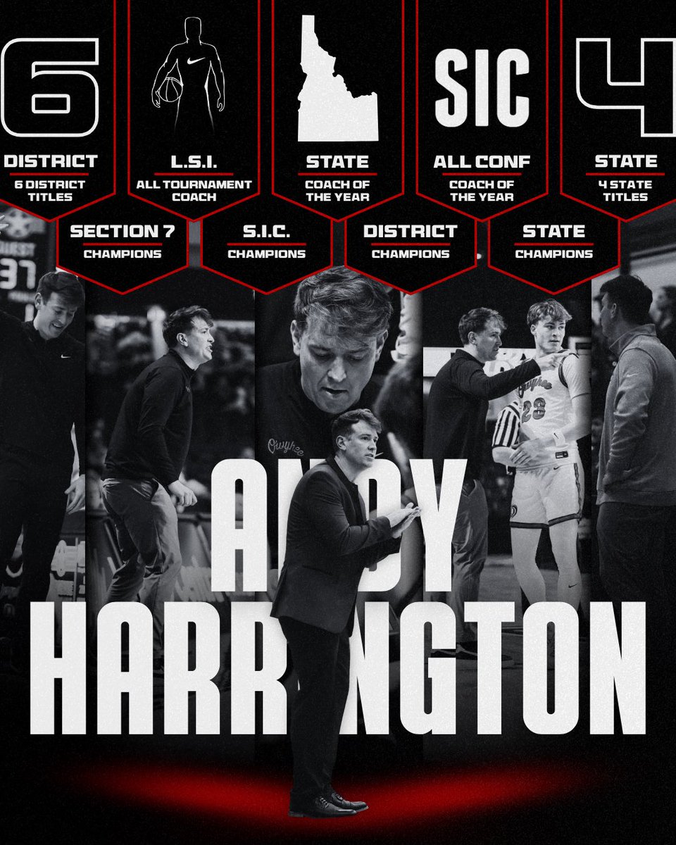 OwyheeMensBB's tweet photo. He finished up year 7 with a Conference Championship, District Championship, State Championship, and has now been selected as the State Coach of the Year! Congratulations to Coach @coach_H92 for continuing to add to an already impressive resume! https://t.co/F2tB2mMKbw