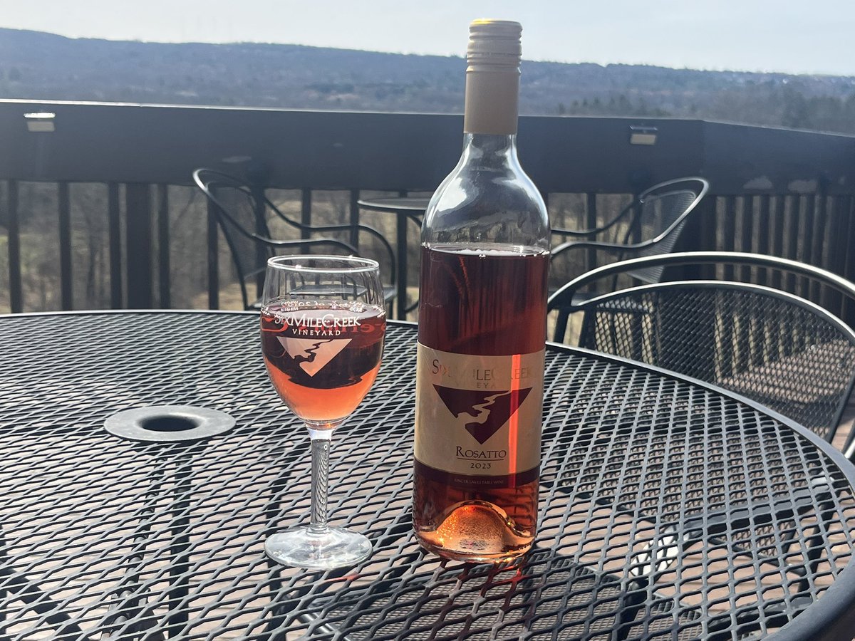 It’s a beautiful sunny and… warm day on our deck! Perfect time to come enjoy a glass of our newly released rosé of Cabernet Franc! #FLX #Ithaca #CayugaLake