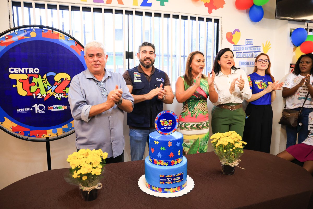 carlosbrandaoma's tweet image. No Mês de Conscientização sobre o Autismo, celebramos dois anos do Centro TEA 12+ 🎉 Já são mais de 125 mil atendimentos a jovens e adultos, com serviços em neurologia, psiquiatria, psicologia, fonoaudiologia, terapia ocupacional e muito mais 💙 E para celebrar essa conquista, o…