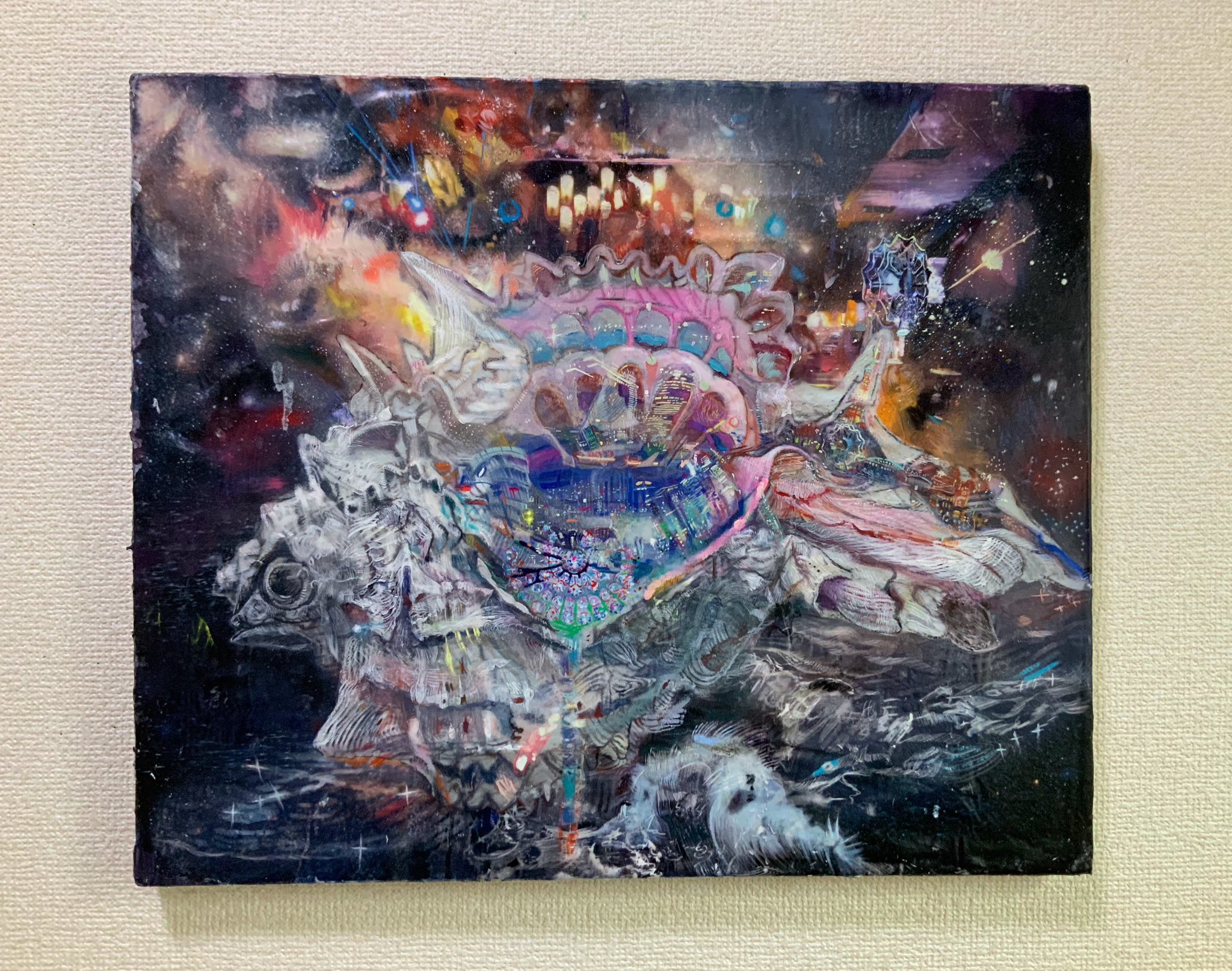 夢想　アクリル創造絵画　F4 夢想 アクリル創造絵画 F4 - メルカリ