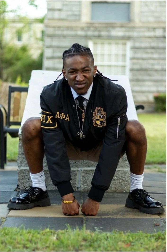 Congratulations to my boy the newest member of Alpha Phi Alpha  blAck 1CE
🖤💛🖤💛🖤