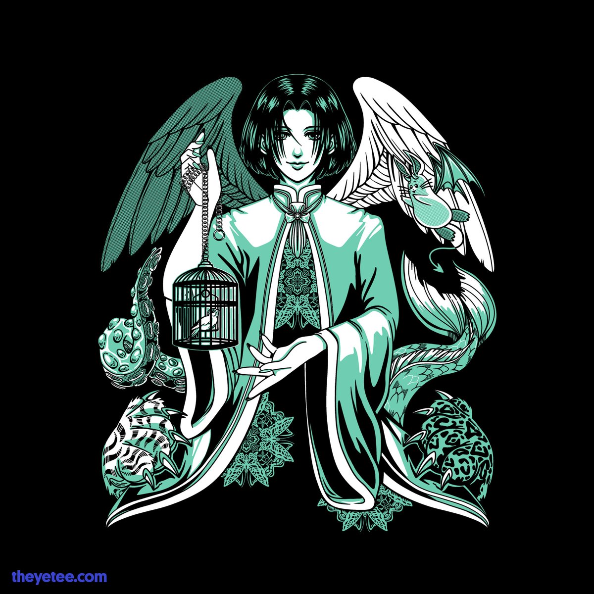 「Neither fish nor fowl… Designed by  #dai」|The Yetee 🌈のイラスト