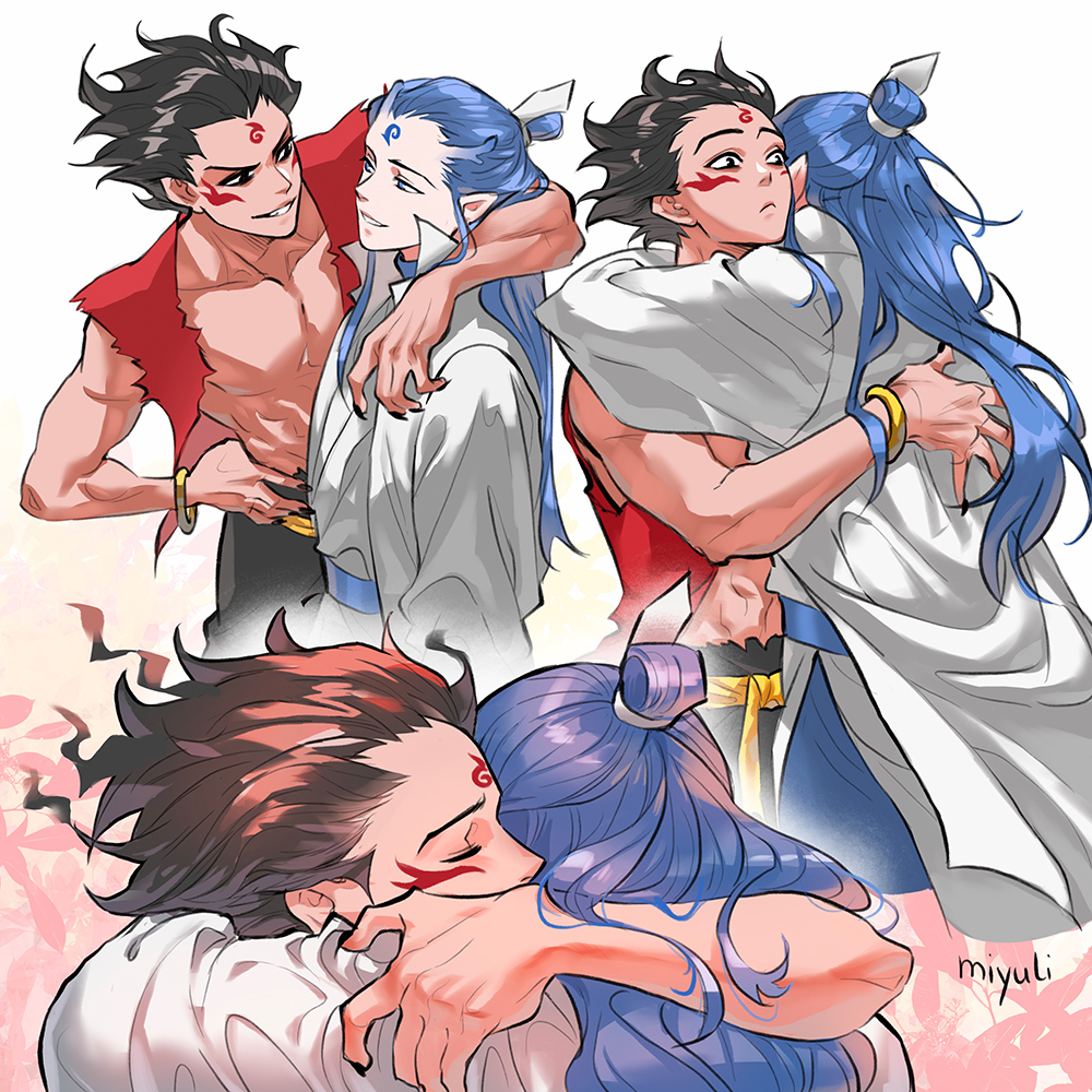 miyuliart's tweet image. Ne Zha and Ao Bing hug 💕
#NeZha2