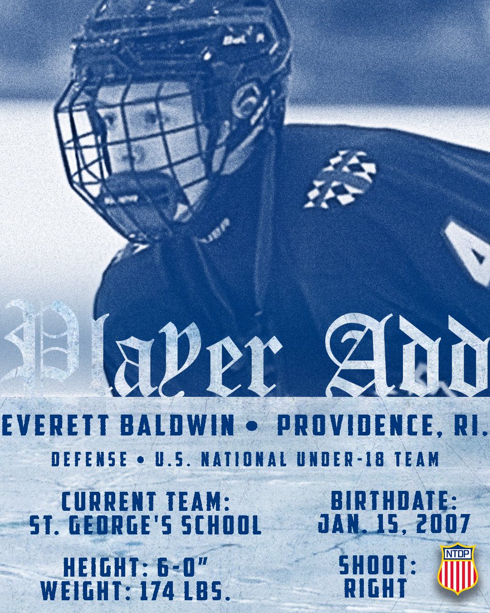 USA Hockey’s NTDP (@usahockeyntdp) on Twitter photo Welcome 🔙, Everett!
The U.S. National Under-18 Team has added <a href="/FriarsHockey/">PC Men's Hockey</a> commit Everett Baldwin ahead of the team's final weekend of games! Welcome 🔙, Everett!
The U.S. National Under-18 Team has added <a href="/FriarsHockey/">PC Men's Hockey</a> commit Everett Baldwin ahead of the team's final weekend of games!