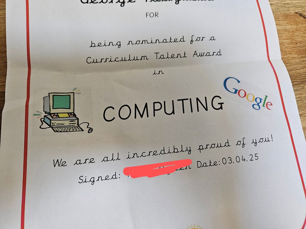 Created in Microsoft Works... 🤦🏻‍♂️