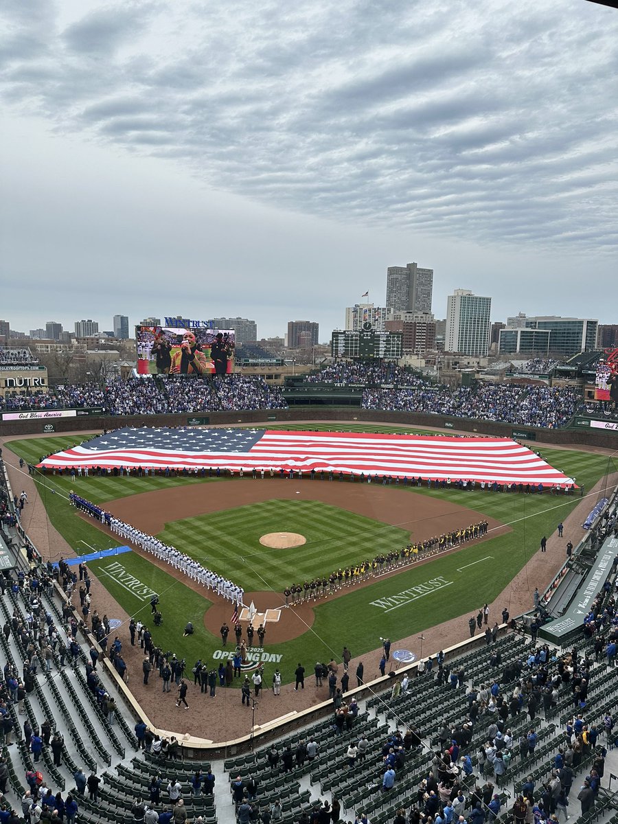Opening day at Wrigley Field.