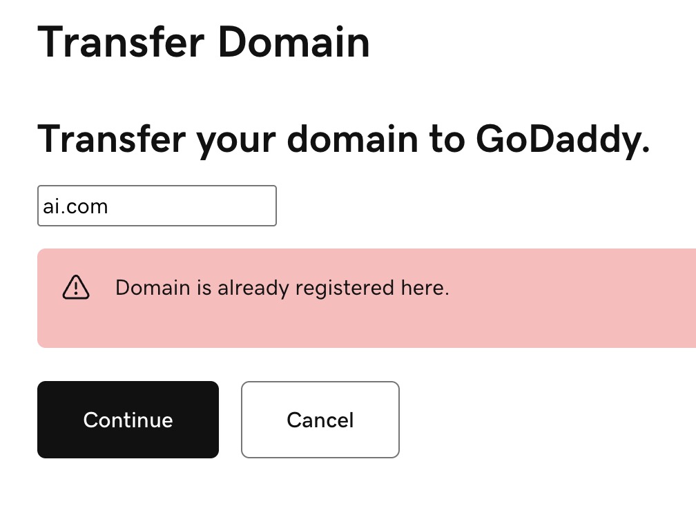 billp3's tweet photo. @GeorgeKirikos @arsyan The domain is headed to GoDaddy...that might be a clue. https://t.co/g0MKFrWxwP