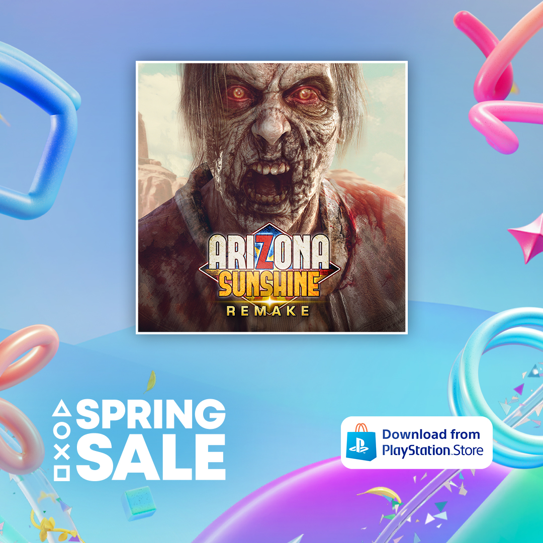 🌵 Think you're tough enough to face Fred? Now’s your chance to prove it. #ArizonaSunshineRemake is 34% OFF on #PSVR2 for a limited time only. Sun’s out, guns out—zombies don’t stand a chance. ☀️🧟

Grab it here ⬇️
vrt.gg/ASRPlaystation…