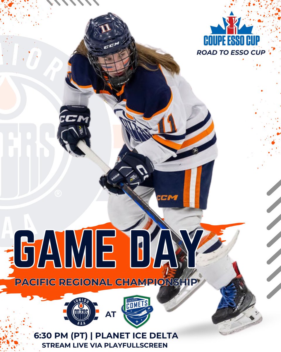 jroilerswhite's tweet photo. Game π of the Pacific Regional Championship goes down TONIGHT!
Letβs goooooo!
#RoadtoEssoCup | #EssoCup
#AFHL | #hockeyedm
#OilerPride | #JuniorOilers | #LetsGoOilers https://t.co/tMob9Q6ESe