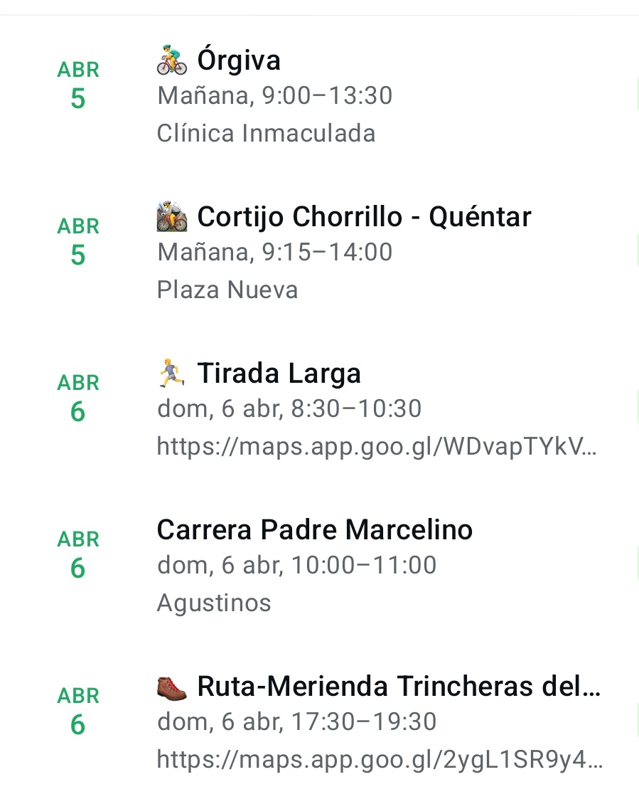 Hola a tod@s,

Os dejamos las propuestas de actividades para este fin de semana de cada modalidad.

Toda la info en granabike.com/foro

¡Os esperamos!