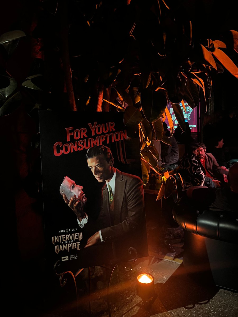 AMCsAnneRice's tweet photo. A night of consumption. Take a peek inside last night's #ForYourEmmysConsideration event featuring some of the delectable cast and crew of #InterviewWithTheVampire. https://t.co/XtbJzrc4YO