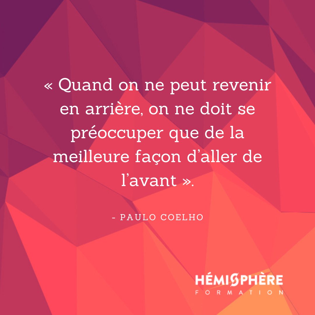 Citation✨   

« Quand on ne peut revenir en arrière, on ne doit se préoccuper que de la meilleure façon d'aller de l'avant». 

-Paulo Coelho

#AllerDeLavant #Motivation #Réflexion #CroireEnSoi #Avancer #Changement #PenséesPositives #DéveloppementPersonnel #HémisphèreFormation