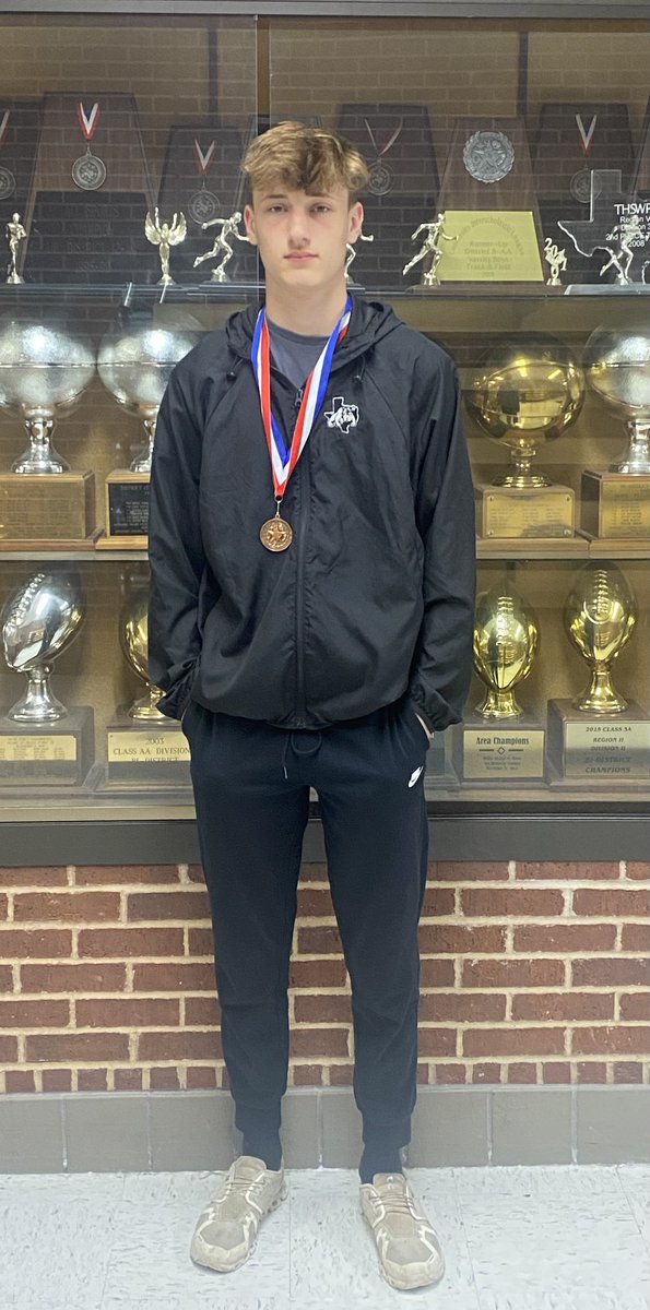 District 11 - 3A 110 M Hurdles 3rd Place, Kason Capps