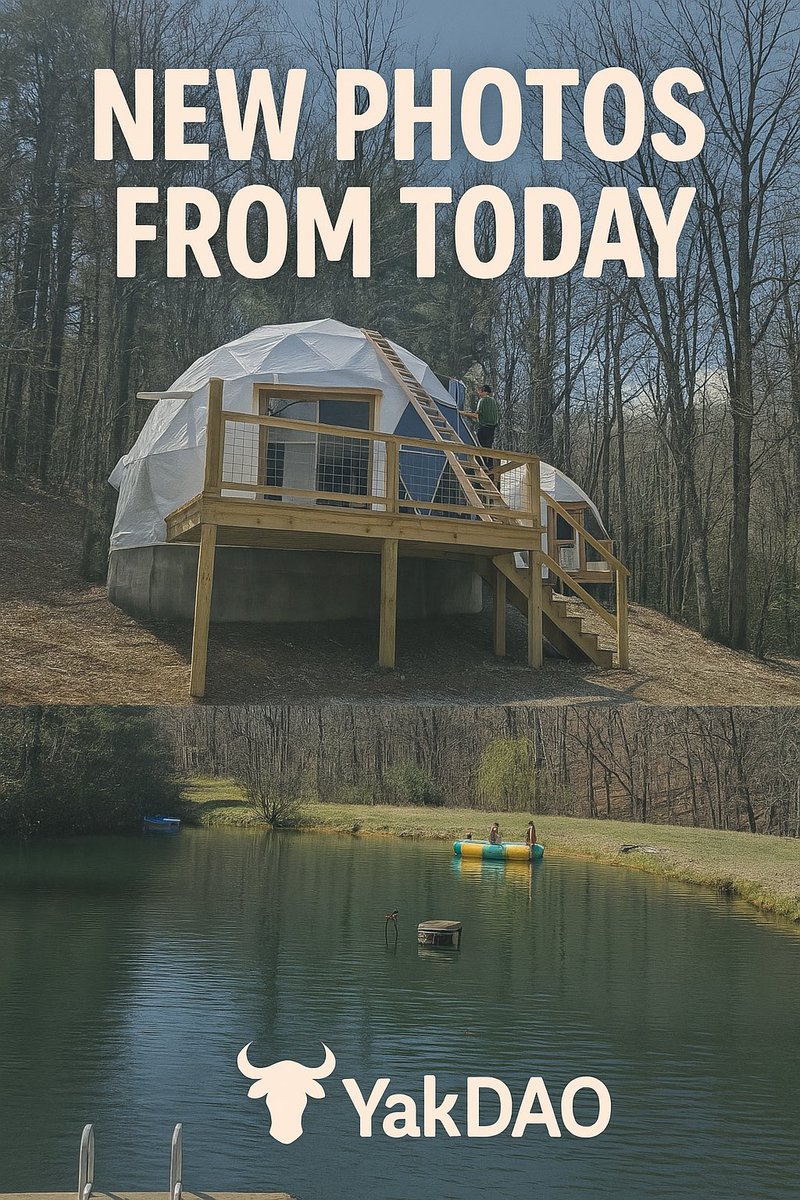 New photos just dropped from the Yak Eco Camp!

We’re sprucing up the domes, diving into pond fun, and getting ready for an epic glamping season. 🥰