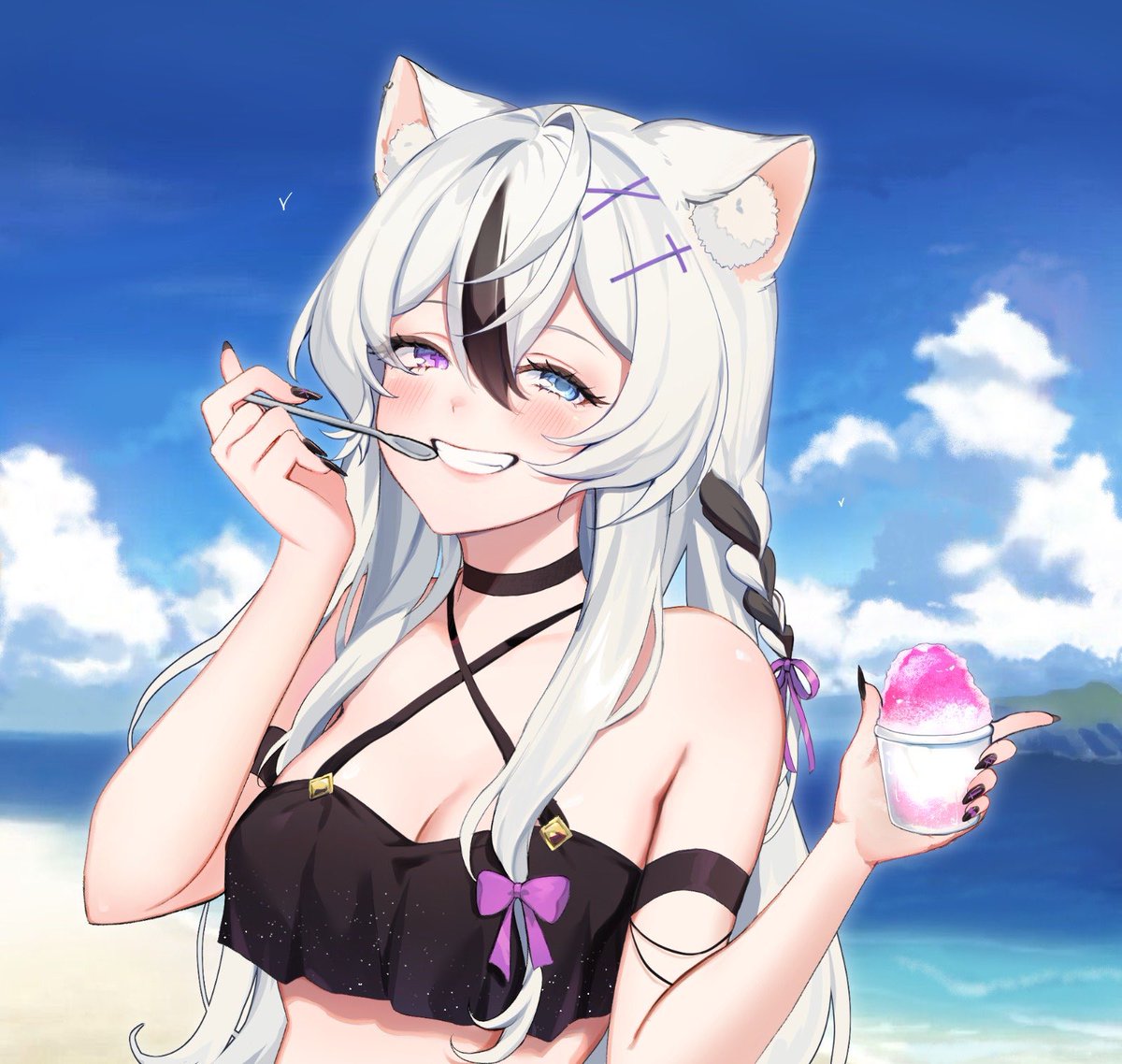 Oi gente, boa tarde
Queria apresentar vocês a minha gatinha, que foi uma das maiores inspirações pra minha vtuber.
A minha gatinha ultimamente tem estado doente, está com suspeita de leucemia e está anêmica. Eu já tentei de tudo, dei patezinhos, dei sachê, até comida de gente+