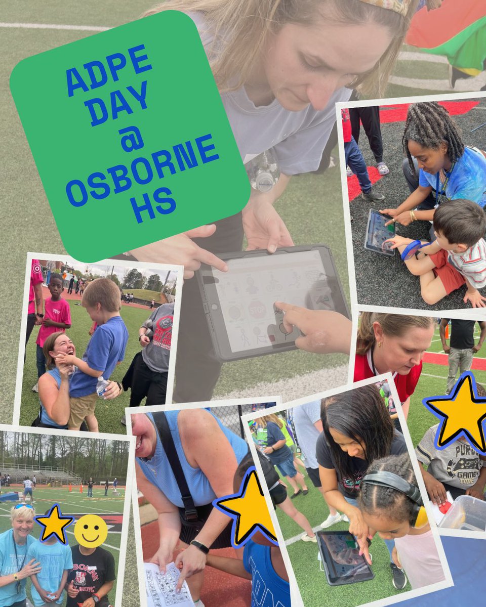 SLPCobb's tweet photo. Wrapping up another amazing week of Adapted PE Days at Lassiter and Osborne! Our incredible SLPs were in action—cheering students on, helping them communicate their needs, and supporting meaningful social connections through every activity. https://t.co/j153it8dZG