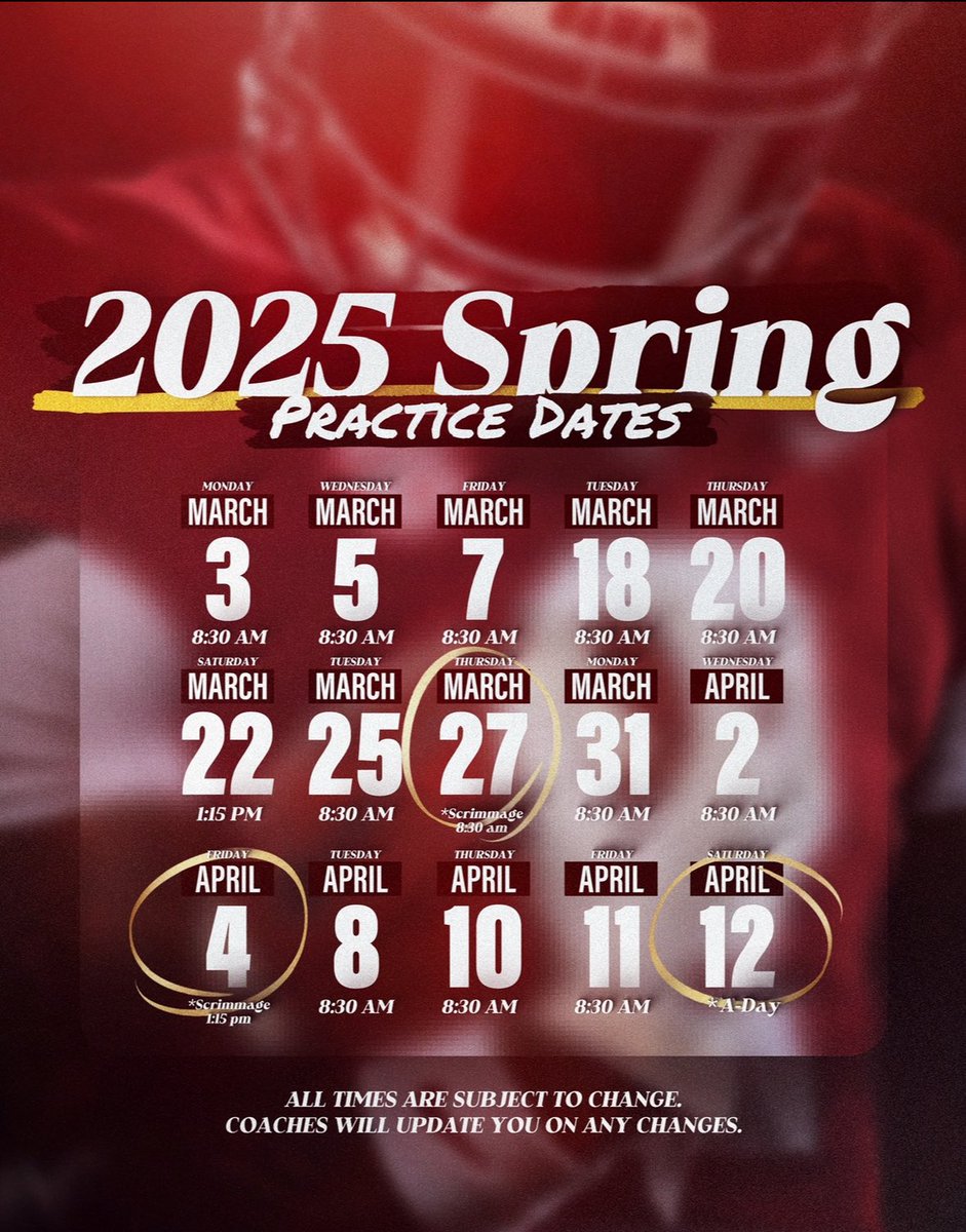 April 12 I will be at <a href="/AlabamaFTBL/">Alabama Football</a> <a href="/PrepRedzoneNext/">Prep Redzone 𝙉𝙀𝙓𝙏 🏈</a> <a href="/NEGARecruits/">Northeast Georgia Recruits</a> <a href="/Whiplassh5_2000/">Coach Ben Arnold</a> <a href="/RecruitGeorgia/">Recruit Georgia</a> <a href="/gobigrecruiting/">Go Big Recruiting</a>