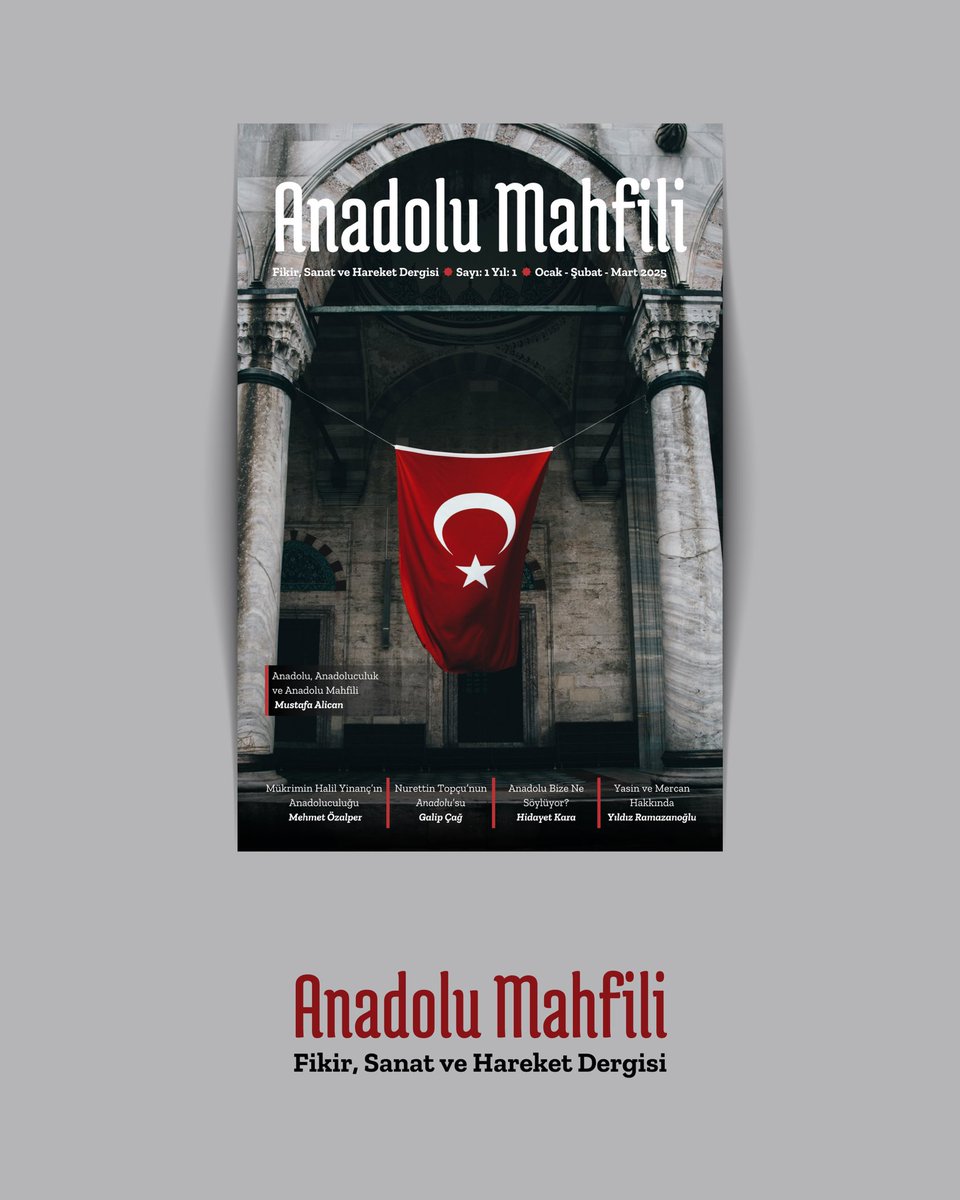 “Anadolu’dan Anadolu’ya, Anadolu’yla ve Anadolu’ca kuvvetli bir merhaba!” 👋

Anadolu Mahfili’nin ilk sayısıyla sizlerle!🎉

“Anadolu’yu kuran ruhu ve mayayı tefsir etme” gayretiyle yola çıkan Anadolu Mahfili’nin teşekkül sürecinde heyecanımızı paylaşan birçok kişinin