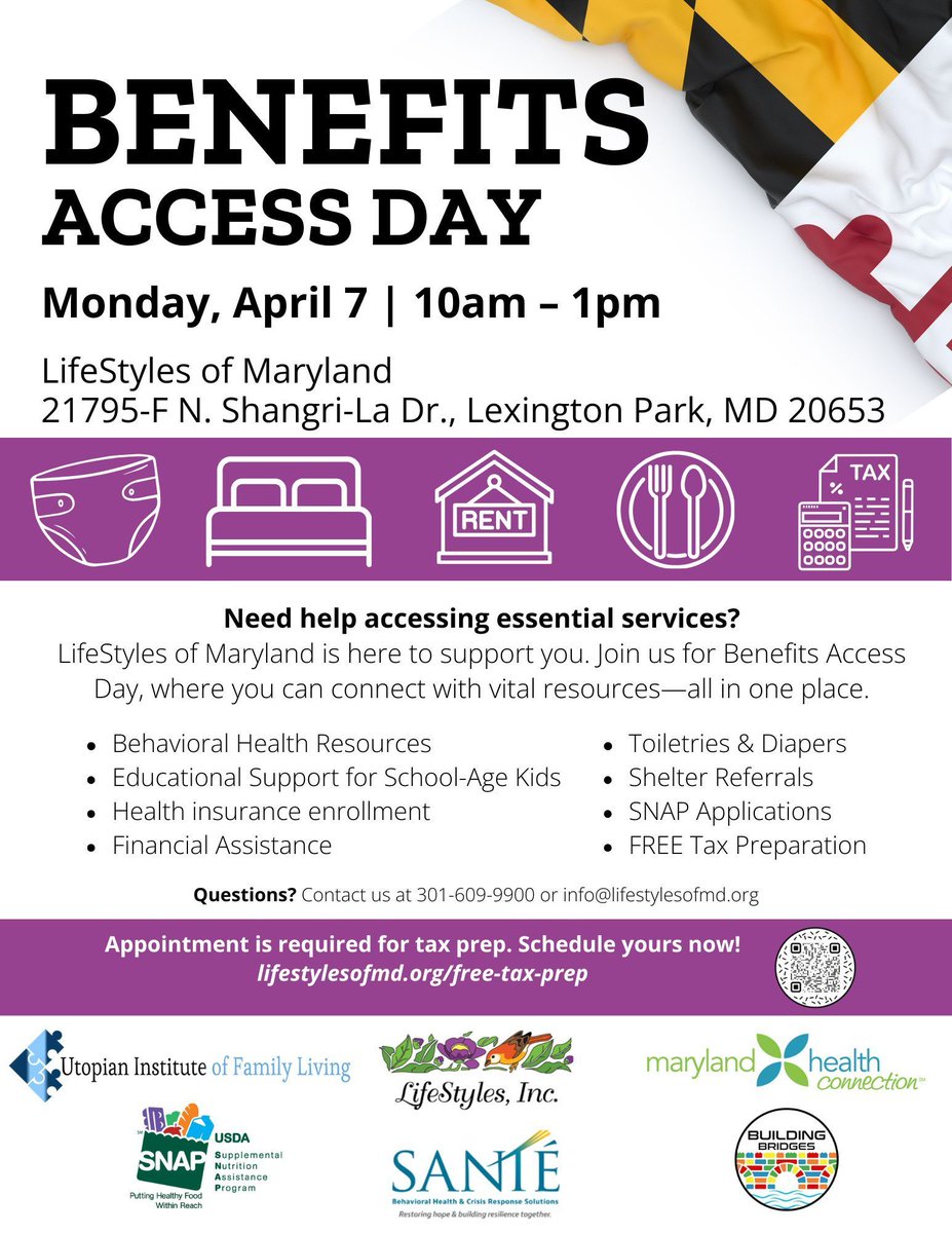 Join LifeStyles of Maryland for Benefits Access Day to explore community resources that enhance well-being. This event offers a chance to connect and learn about support services that can make a difference in your life. Don't miss this informative and supportive opportunity.
