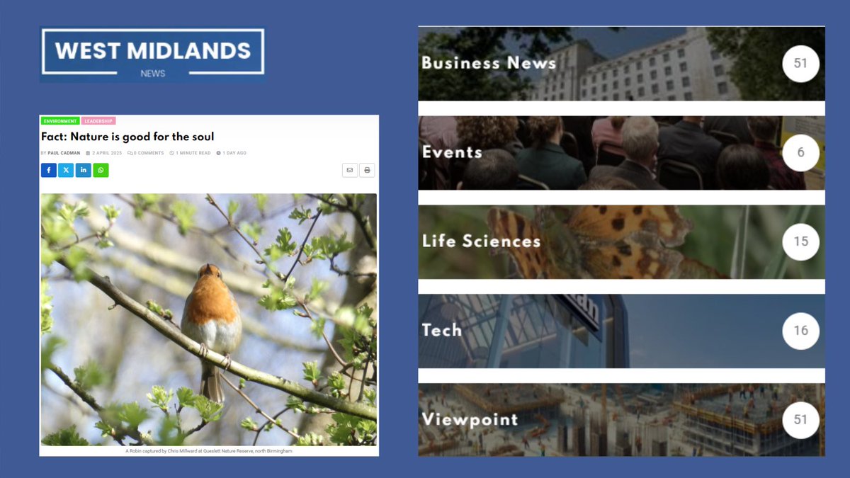 Team4Nature (@team4nature) on Twitter photo Looking for a positive news platform covering business, events, life sciences and tech and delivering news, views and interviews aimed at helping the region thrive?
Then follow <a href="/westmidnews/">West Midlands News</a> and share this to help “David vs Goliath”! 👌
westmidlands.news
#WestMidsNews Looking for a positive news platform covering business, events, life sciences and tech and delivering news, views and interviews aimed at helping the region thrive?
Then follow <a href="/westmidnews/">West Midlands News</a> and share this to help “David vs Goliath”! 👌
westmidlands.news
#WestMidsNews