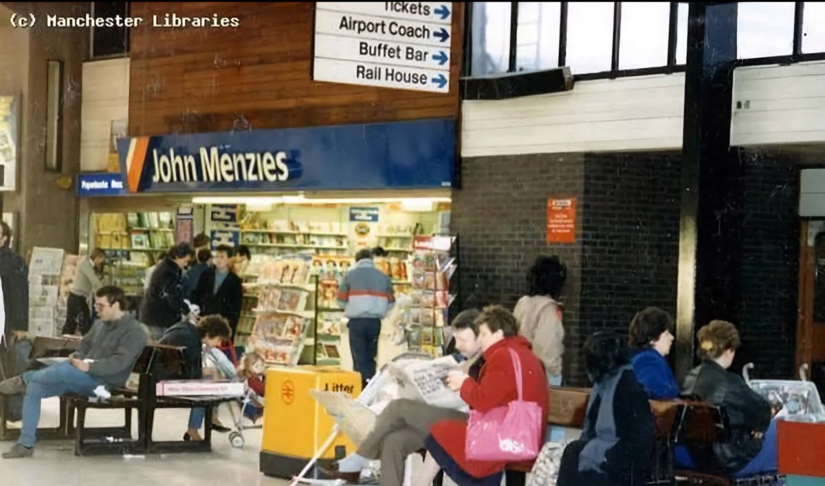 Manchester Piccadilly 1986 - this is the station frontage that I remember well along with a peek inside pics courtesy of Manchester Libraries @networkrailman