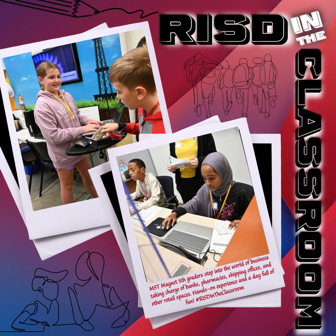 Check out MST students taking over BizTown in a hands-on financial literacy experience! Fun times building real-world skills in leadership, collaboration and financial decision-making. #RISDInTheClassroom