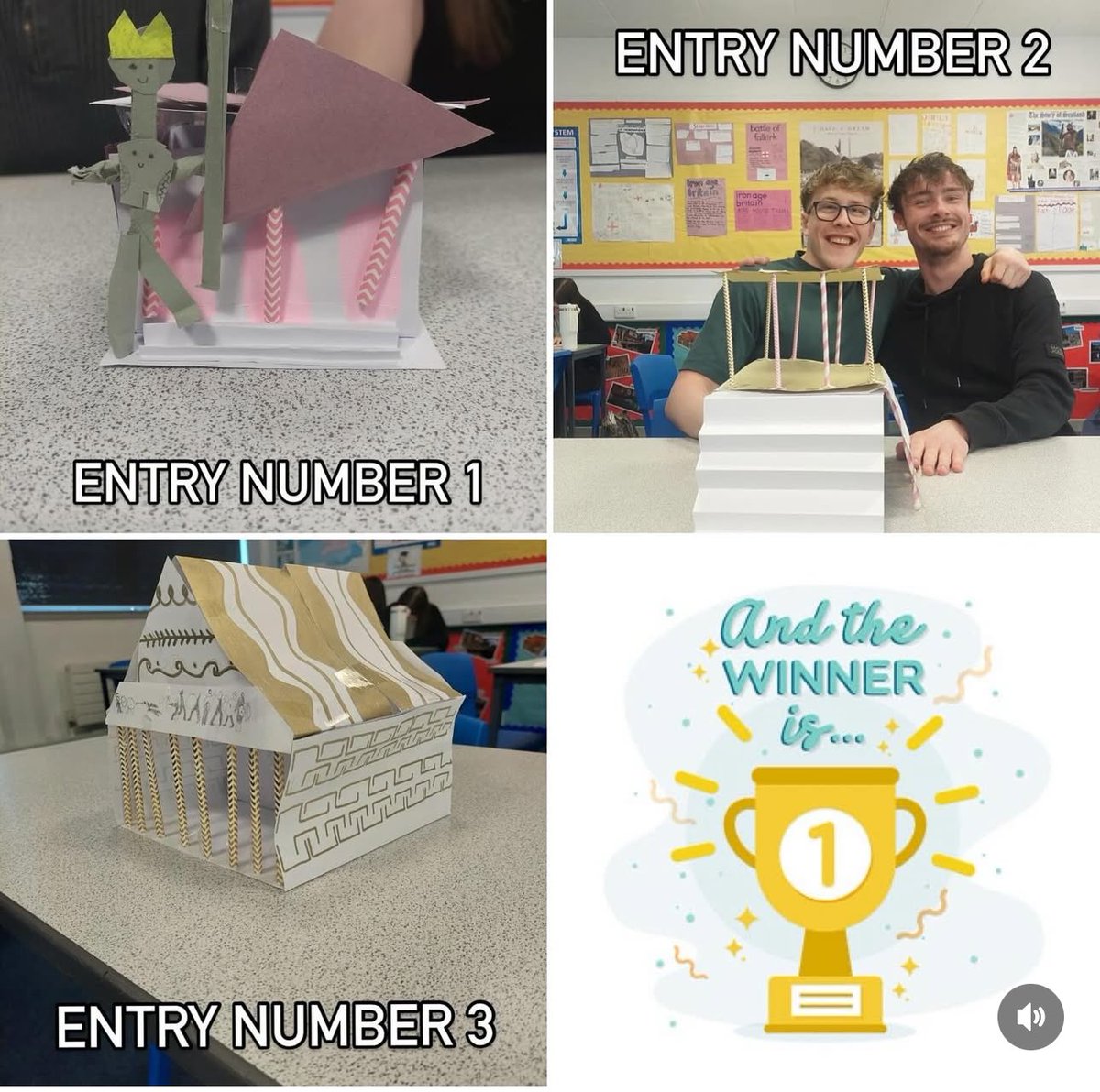 National 4 and 5 Classical Studies this week, who made the best parthenon….. cast your vote in the comments 🗳️