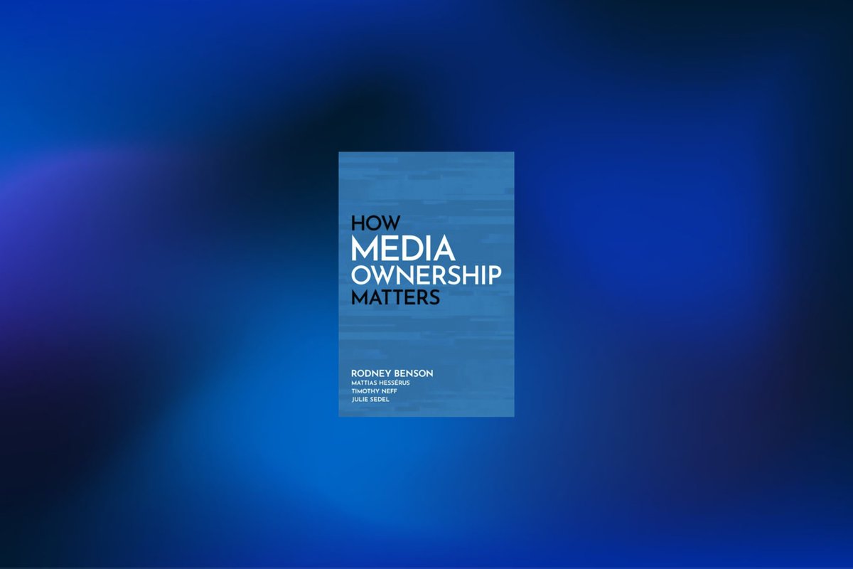 IPK (@nyu_ipk) on Twitter photo Join the Institute for Public Knowledge on Wednesday, April 23rd (5:30-7:00 PM) for a book talk with <a href="/rodneybensonnyu/">Rodney Benson</a>. He will discuss his new book How Media Ownership Matters with <a href="/anyaSIPA/">Anya Schiffrin</a> and <a href="/stevenwaldman/">Steven Waldman</a>.
ipk.nyu.edu/events/book-ta… Join the Institute for Public Knowledge on Wednesday, April 23rd (5:30-7:00 PM) for a book talk with <a href="/rodneybensonnyu/">Rodney Benson</a>. He will discuss his new book How Media Ownership Matters with <a href="/anyaSIPA/">Anya Schiffrin</a> and <a href="/stevenwaldman/">Steven Waldman</a>.
ipk.nyu.edu/events/book-ta…