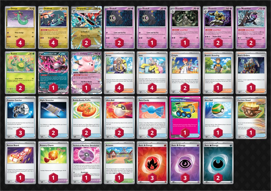 J-7 avant la rotation du bloc F 💫 !
Aujourd'hui c'est le patron <a href="/Neolinki/">W || Neolinki 🔜 Back</a> qui nous propose sa liste très intéressante de Lanssorien Noctunoir, en rajoutant notamment des Fortusimia. Et si la meilleure Ace Specs était finalement le Chariot Précieux ? 👀