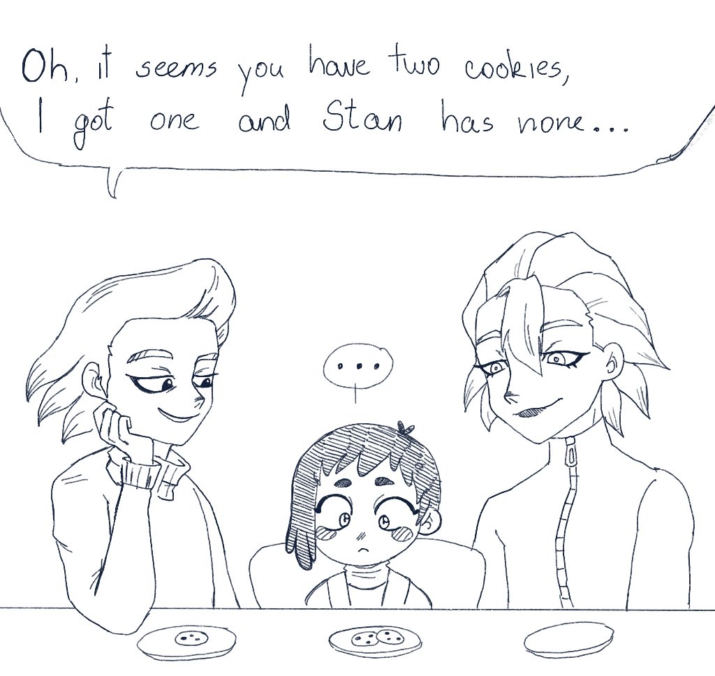 Beastgreen_'s tweet photo. Gen is so mischievous even from a young age 😜 

Inspired by @fieryjeanne
#千ゲ #DrSTONE #drst #dcst #asagirigen #xenostan #xeno #stanley https://t.co/bExth4Dw36