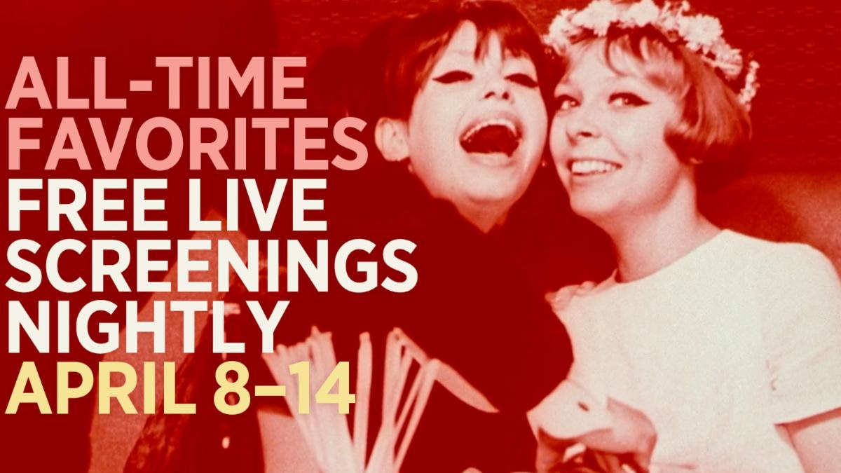 TheFilmStage's tweet photo. To celebrate their six-year anniversary, @criterionchannl will present a week of live screenings, available for FREE to anyone, with or without a subscription.

Tune in here from April 8-14: https://t.co/GHm1gIrHs1 https://t.co/wUAFfK9gGZ