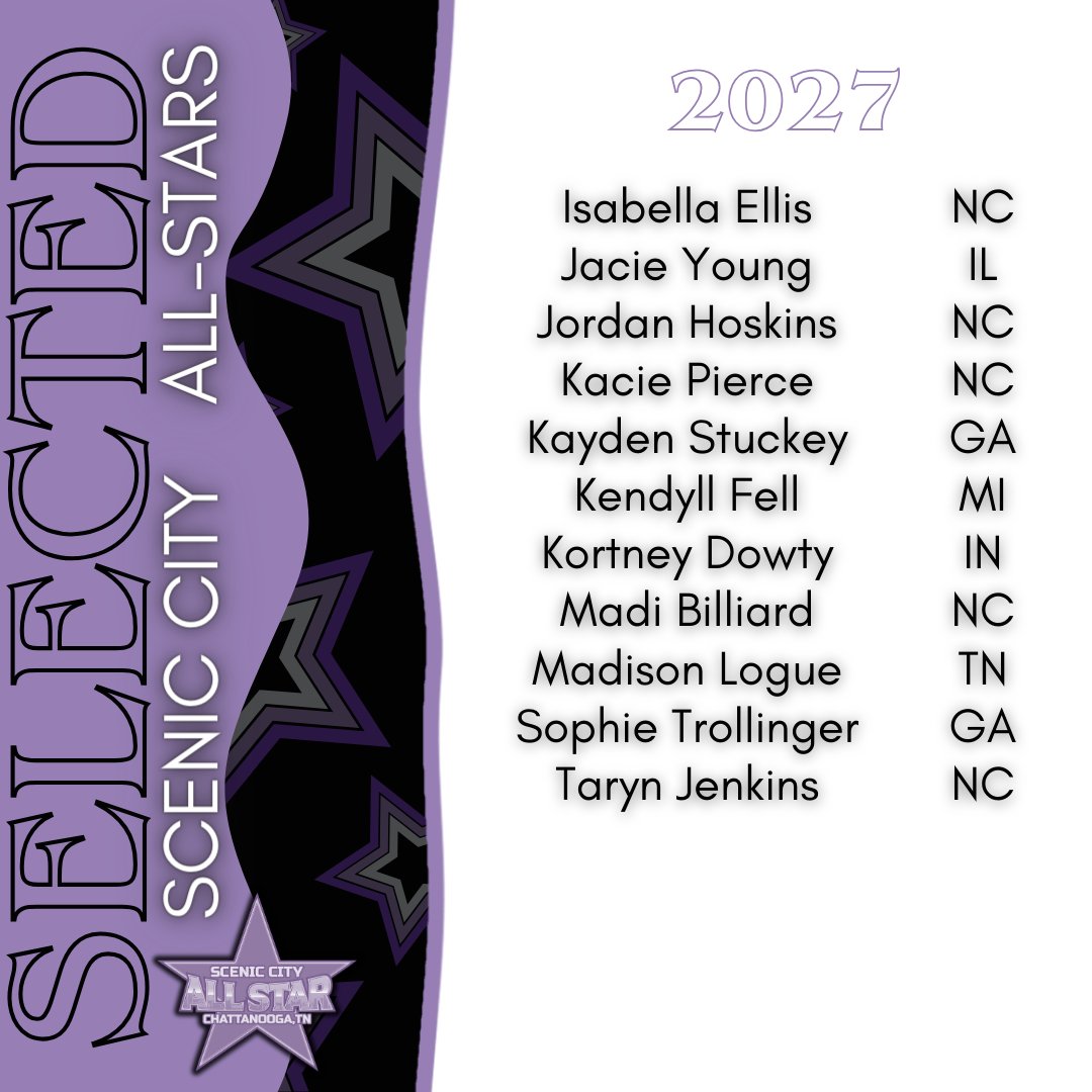 Yes, being named Scenic City All Star for the class of 2027 is in fact a flex 💪 welcome to the team, ladies 😈
 Want to join them ? Time is running out ⏳click the link in bio and get registered asap #ScenicCityAllStar #TheUltimateFastpitchExperience #ScenicCity #youthsoftball