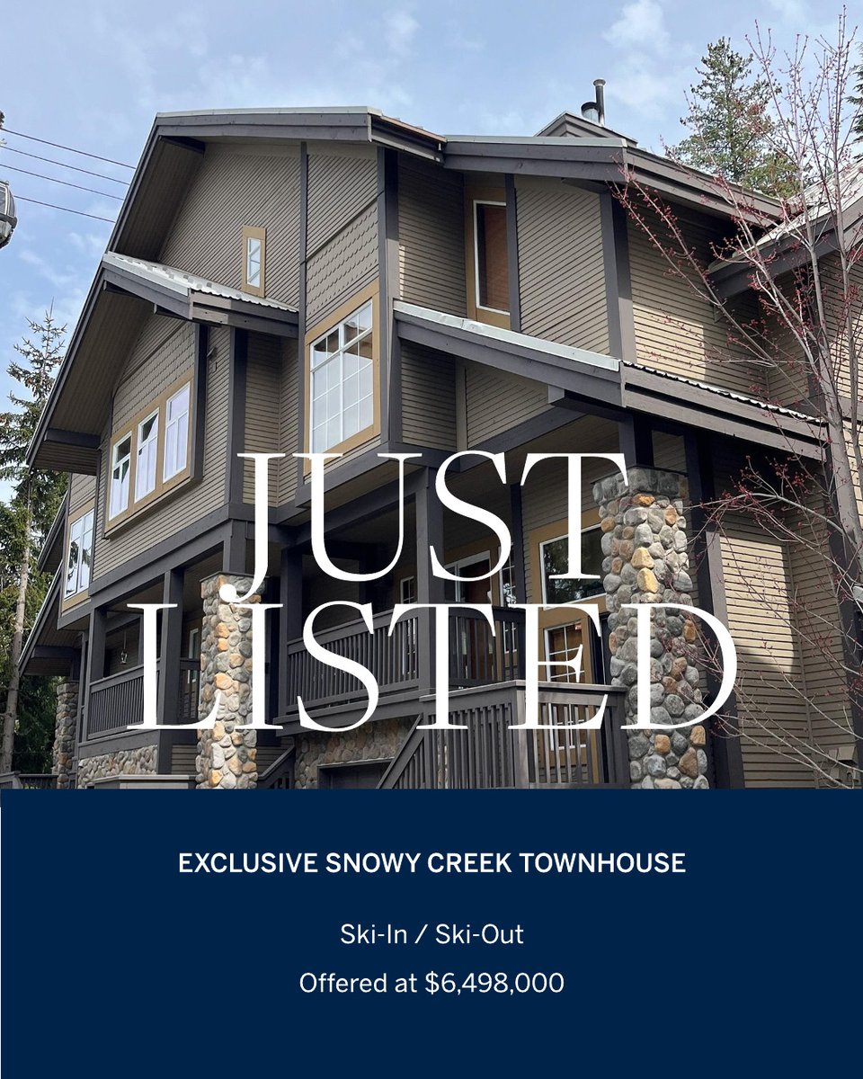 JUST LISTED
⛷️A TRUE SKI-IN / SKI-OUT PROPERTY⛷️
📍 21 - 4501 Blackcomb Way, Whistler Village📍
💲Offered at $6,498,000💲
