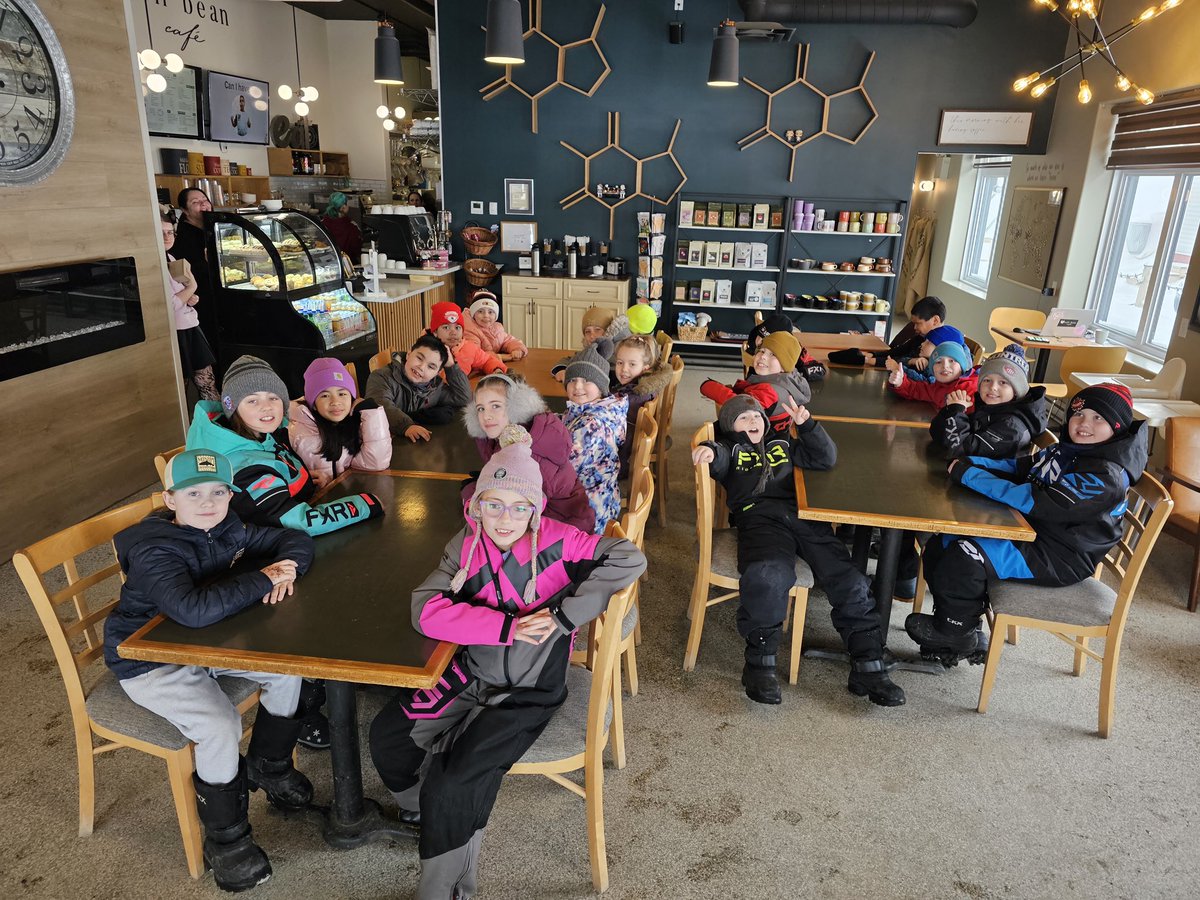 These students continue to share ASL and promote accessibility throughout our community. Today they visited the Well - Bean Cafe &amp; the Wabush airport to view their presentations in action. 

They make our school, and our community, a better place. ❤️ <a href="/NLSchoolsCA/">NLSchools</a>