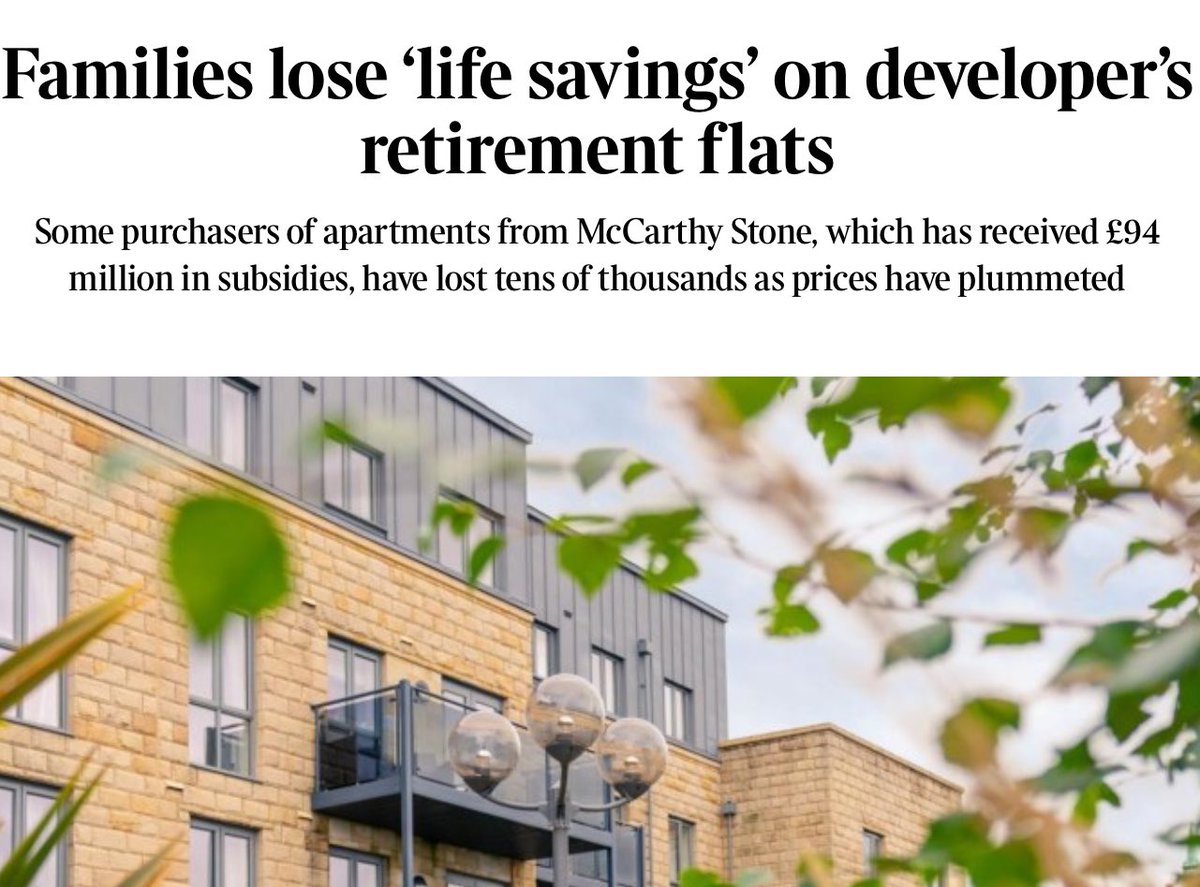 The high and hidden costs of retirement homes bit.ly/4lilhTi this is why I say never buy a purpose built retirement apartment or house unless you and your heirs are prepared to lose a lot of money. They are leasehold on steroids - and you know what I think of leasehold!