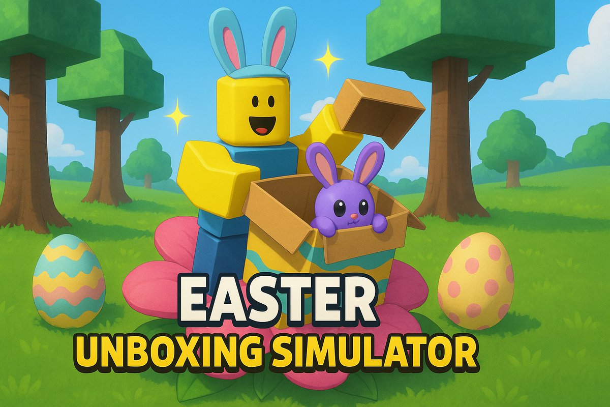 unsqrd's tweet photo. Get ready to HOP into the fun! 🐰🥚

The Easter Event drops next Friday, April 11th at 5 PM UTC!

Prepare for egg-citing new boxes and surprises! Don't miss out! ✨

Play: https://t.co/ewZ14yp48W

#UnboxingSimulator #Roblox