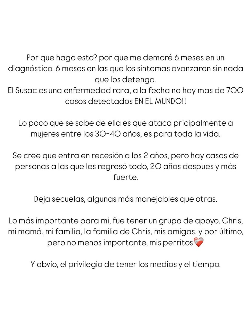 Hola! Mi nombre es Mocosa de M y tengo síndrome de Susac.