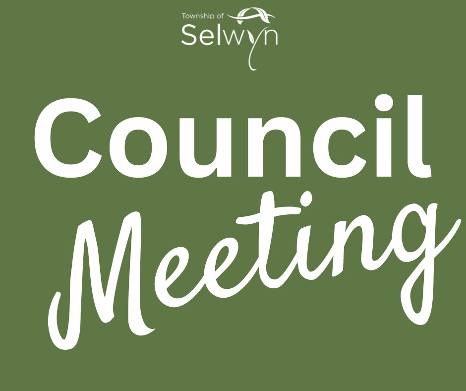 Agenda for the Regular Meeting of Council – April 8th at 1:00 PM events.selwyntownship.ca/meetings/Detai…

Note: To livestream the meeting, visit: ow.ly/Of8e50QgSeH