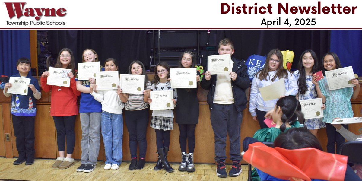 The 4-4-25 WTPS Newsletter! The HS Culinary competition was fierce! Ryerson celebrated reading, students at GW got creative with ceramics, and SCMS learned about the history of their building and the TV class made a video, so you can be in the know too! trst.in/NgOSQs