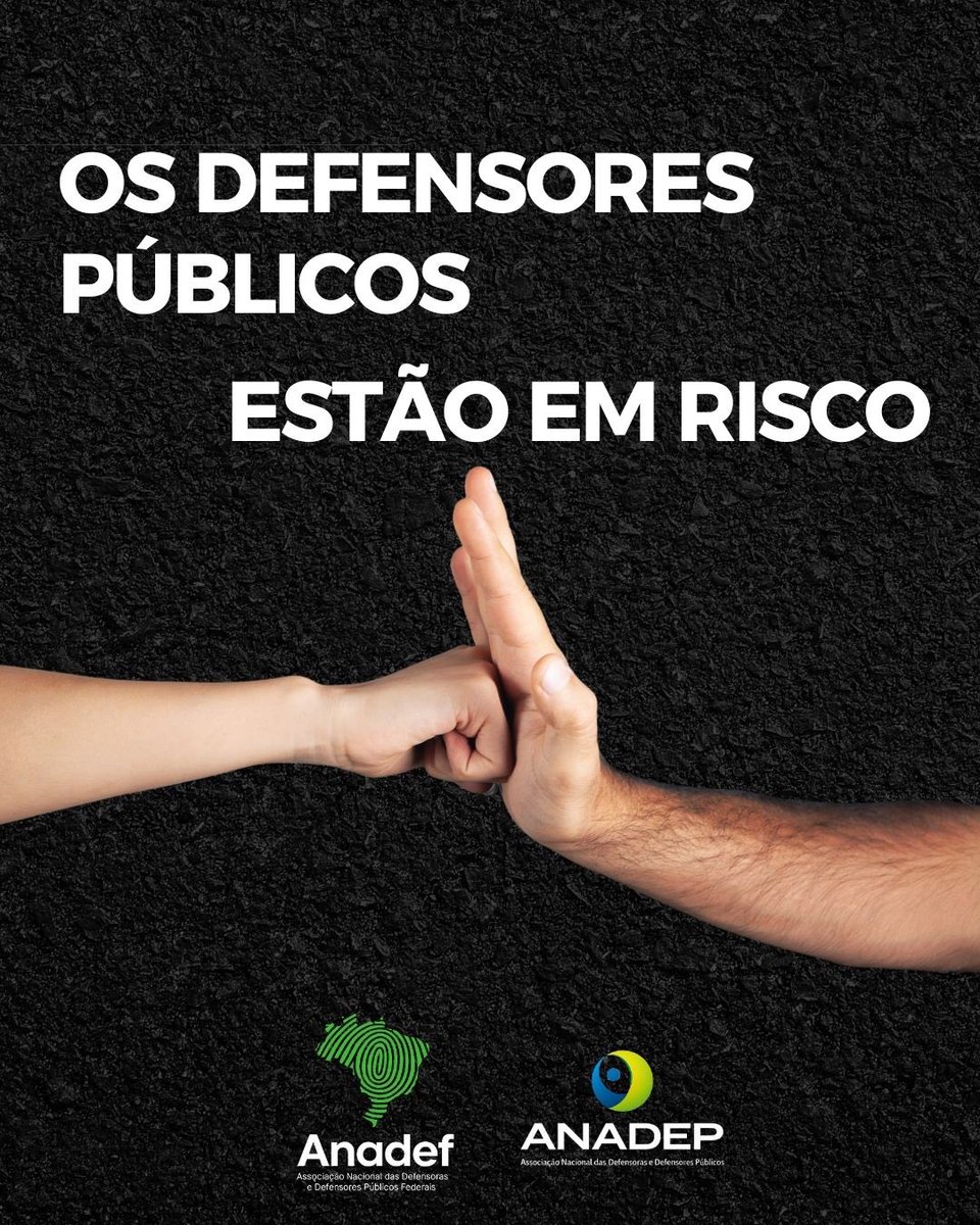 anadef's tweet image. Defensores públicos enfrentam riscos todos os dias para garantir o acesso à justiça de quem mais precisa.Reconhecer a atividade de risco dos defensores públicos é proteger quem protege nossos direitos. É valorizar a justiça e a democracia! #DefensoriaSegura #DefensoriaSIm