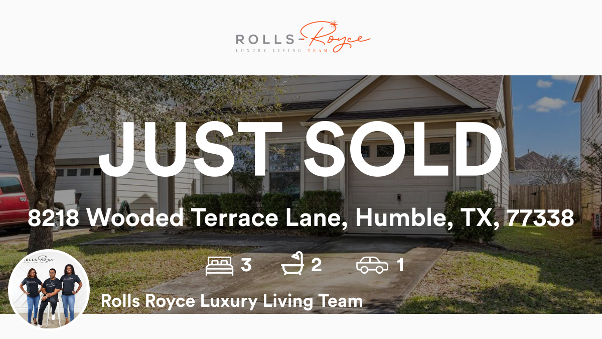 RollsTheRealtor's tweet photo. 🛌 3 🛀 2 🚘 1
📍 8218 Wooded Terrace Lane, Humble, TX, 77338

Our team’s latest sale on RateMyAgentHumble
https://t.co/Q8zu2LQXIB https://t.co/g9WcxEbawt