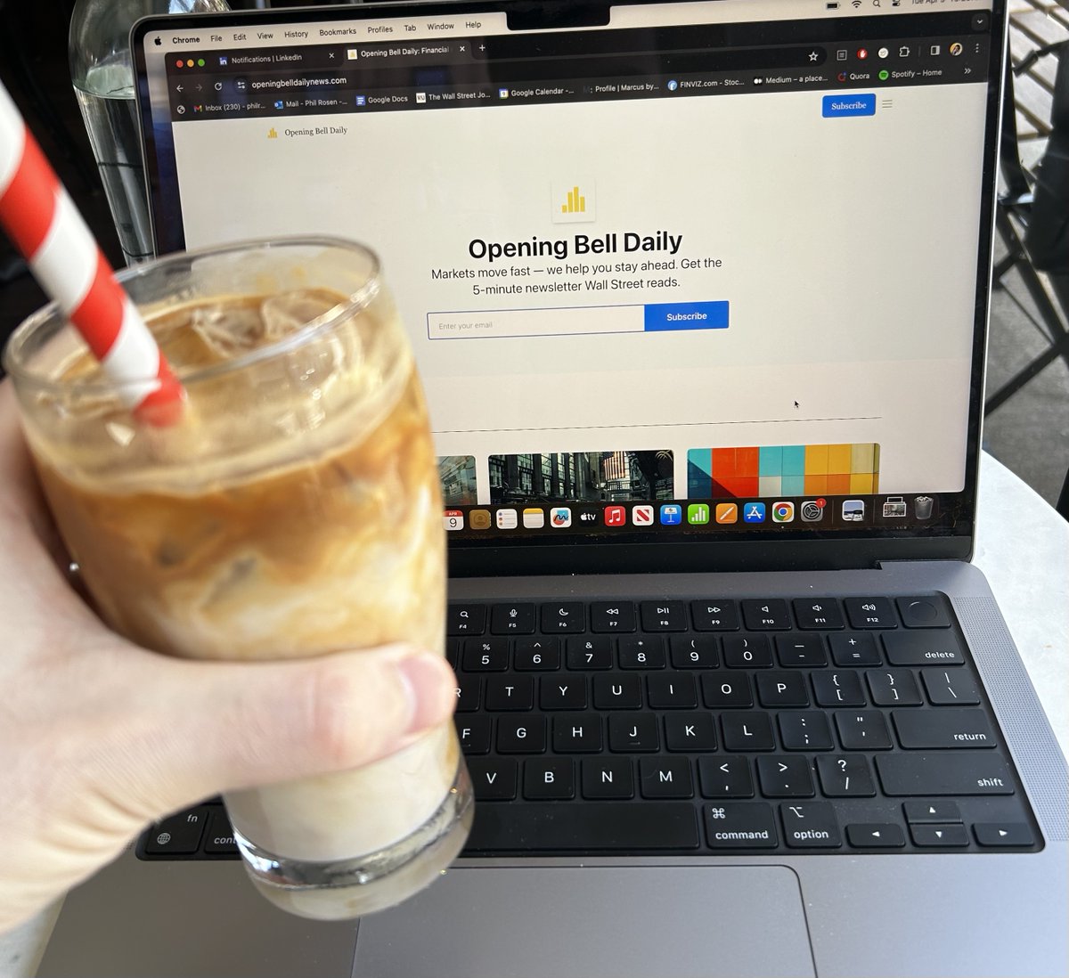One year ago I announced Opening Bell Daily with a tweet from a coffee shop with bad WiFi.

I had just quit my job at Business Insider. 

I was excited but nervous. 

Our startup had no brand affinity, no staff, no blueprint — just a conviction that financial news could be
