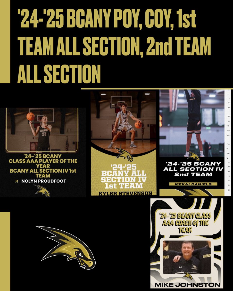 CONGRATULATIONS on earning BCANY Honors🏀🖤💛