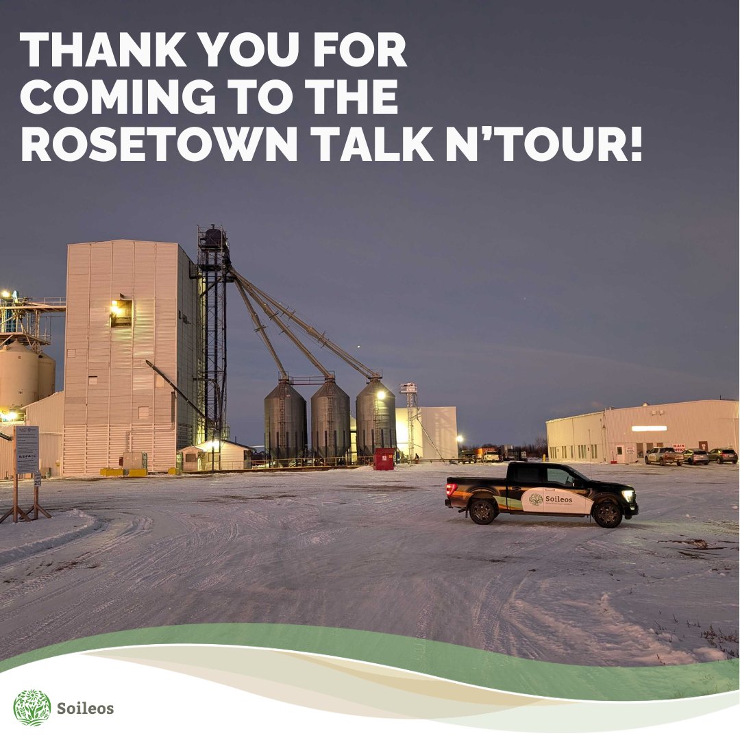 soileos's tweet image. Thank you to everyone who came out to the Rosetown Talk N'Tour! 👏 We were thrilled to share how Soileos is made right here in Rosetown and how it can contribute to higher yields and healthier soil. Your support means the world to us! #MadeInRosetown #CropInput #FarmingCommunity