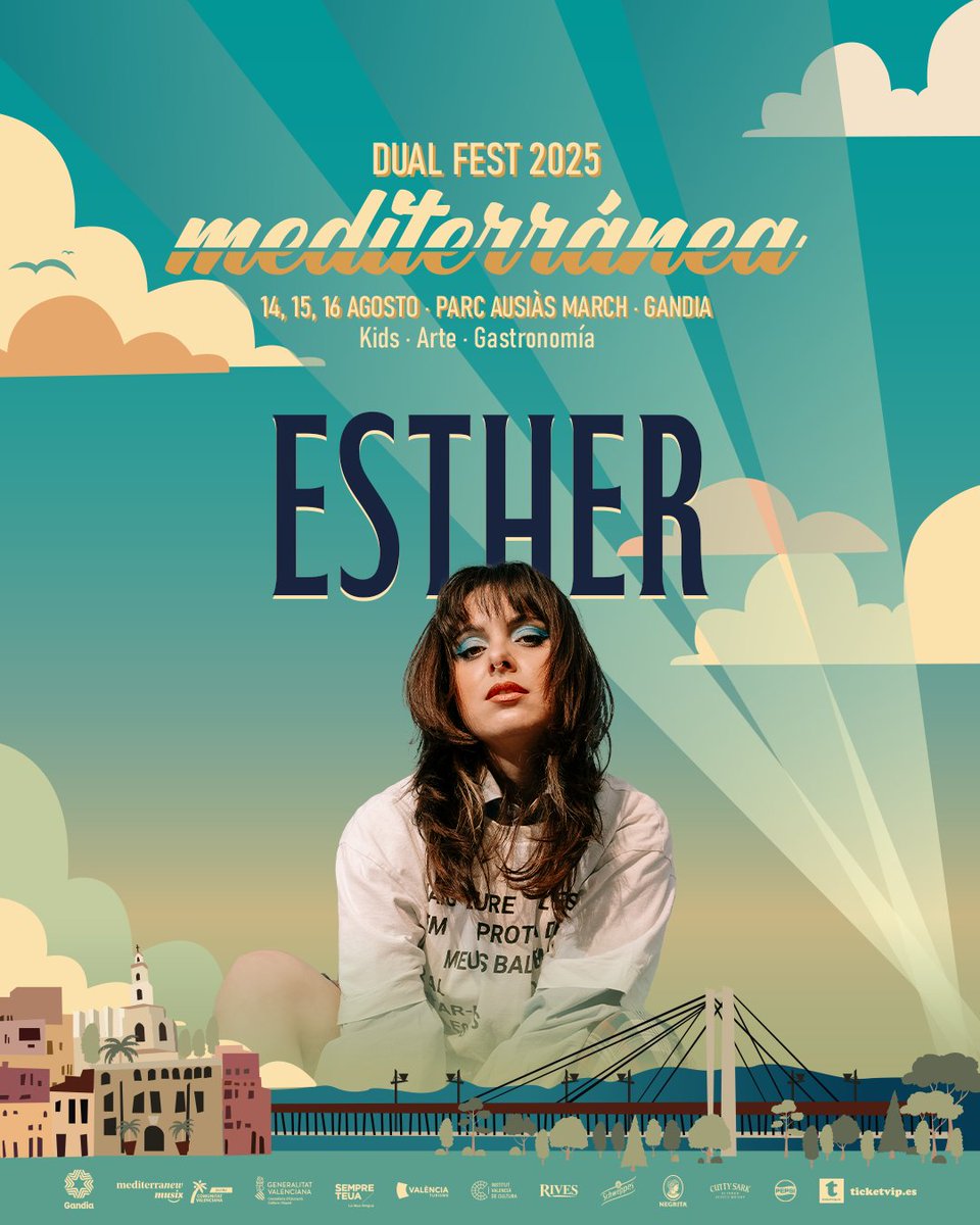 Valenciana también, a la terreta vuelve!
@soc_esther lleva el ritmo en la sangre y en el último álbum  que podremos escuchar en el festi. De cabeza que va a nuestra lista de Spotify para prepararnos!🤘🎸