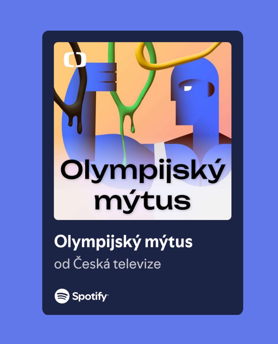 Wow. Máme s Vojtou Jírovcem obrovskou radost, že se Olympijský mýtus dostal na shortlist mezinárodních cen AIPS za nejlepší sportovní audiopořad/podcast. Největší díky ČT art a <a href="/sportCT/">ČT sport</a> a všem, co se na jeho vzniku podíleli ♥️ aipsmedia.com/index.html?pag…

▶️ open.spotify.com/show/5cfNAy07d…