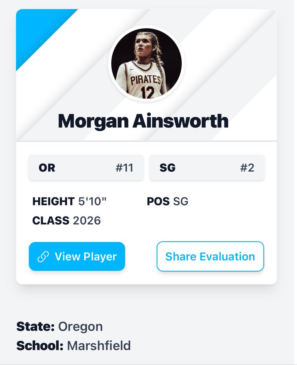Nicole Prose and Oregon Prep Hoops thank you for the kinds words and rankings! Looking forward to another great AAU season with FBC NW Alliance and my coaches Jobie Ballerna and Narz Martinez!!!