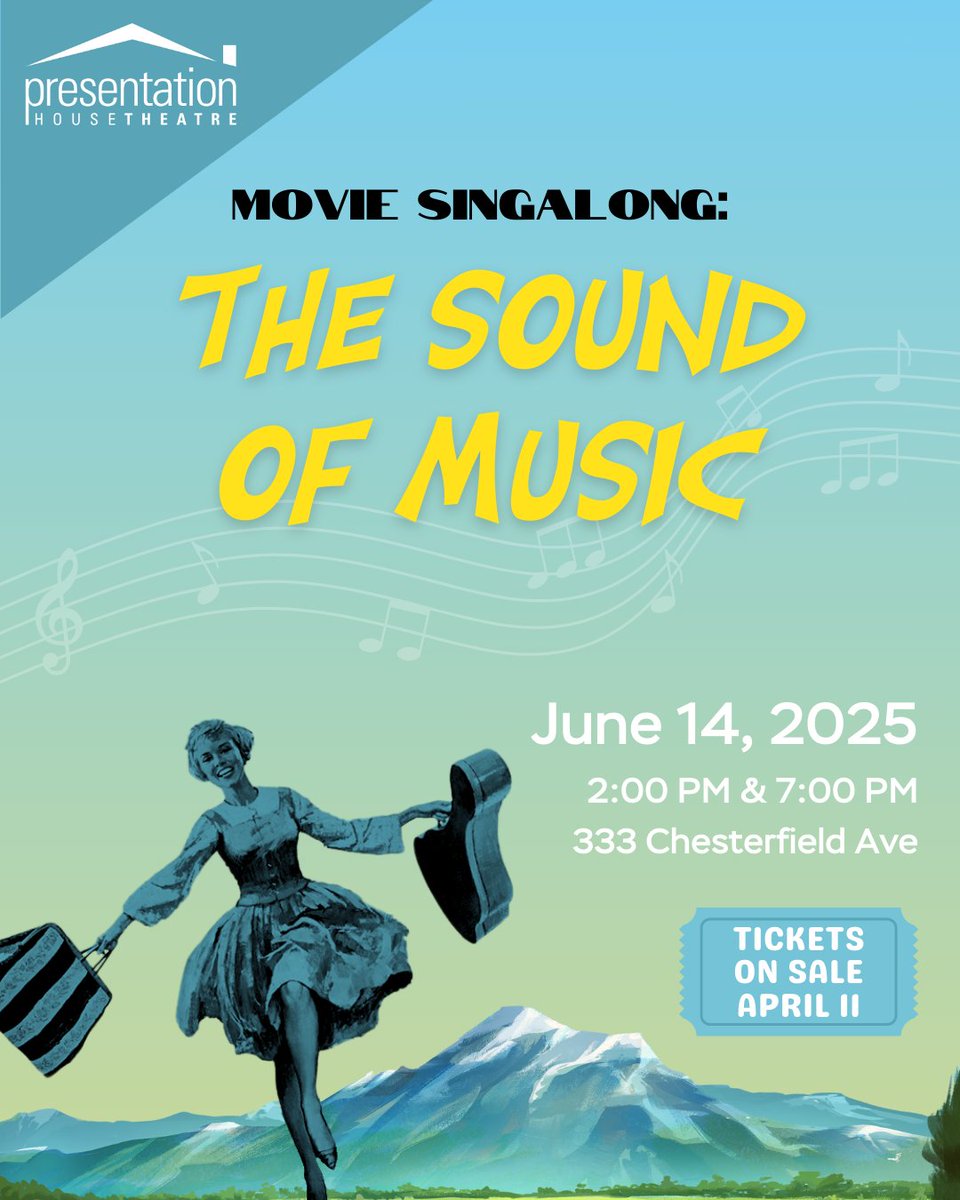 Climb every mountain with PHT’s first-ever Movie Singalong! 🎶

Delight in The Sound of Music and join us for a special screening of the classic movie musical. The countdown begins! Sign up for our newsletter to get notified as soon as tickets go on sale: phtheatre.org/newsletter/?ut…