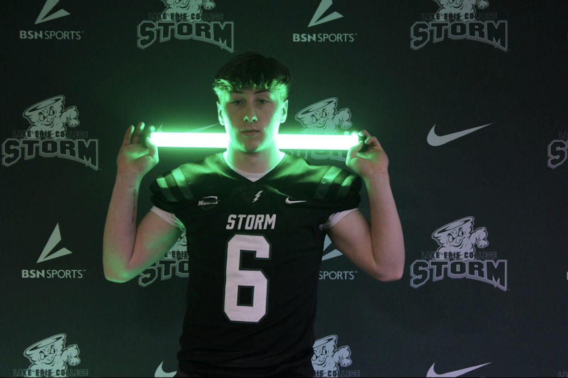 I am blessed to announce I have received an offer to play football at the next level from Lake Erie College.